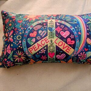 Colorful Peace Love Pillow case